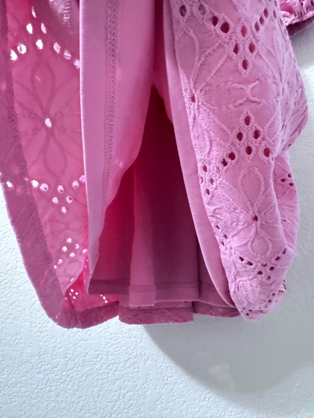 Tahari Girls Pink Eyelet Dress – Size 6 - Picture 3 of 10